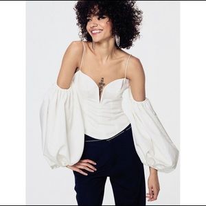 For Love and Lemons Celeste Moire Top